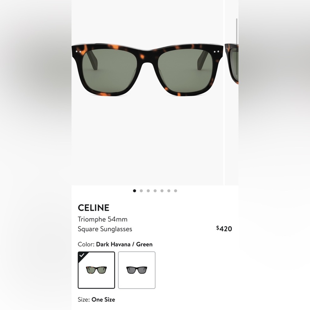 Celine Pink Sunglasses - Picture 9 of 10